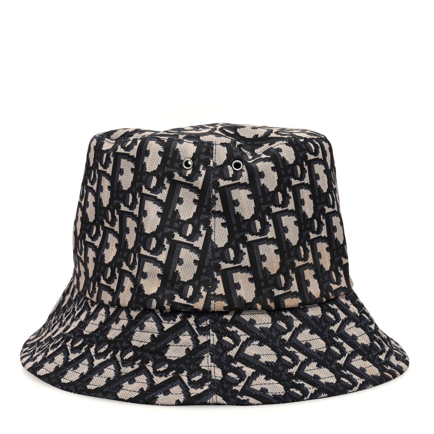 Christian Dior Oblique Reversible Teddy-D Brim Bucket Hat Blue 8 of 13