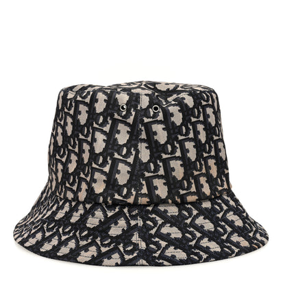 Christian Dior Oblique Reversible Teddy-D Brim Bucket Hat Blue 8 of 13