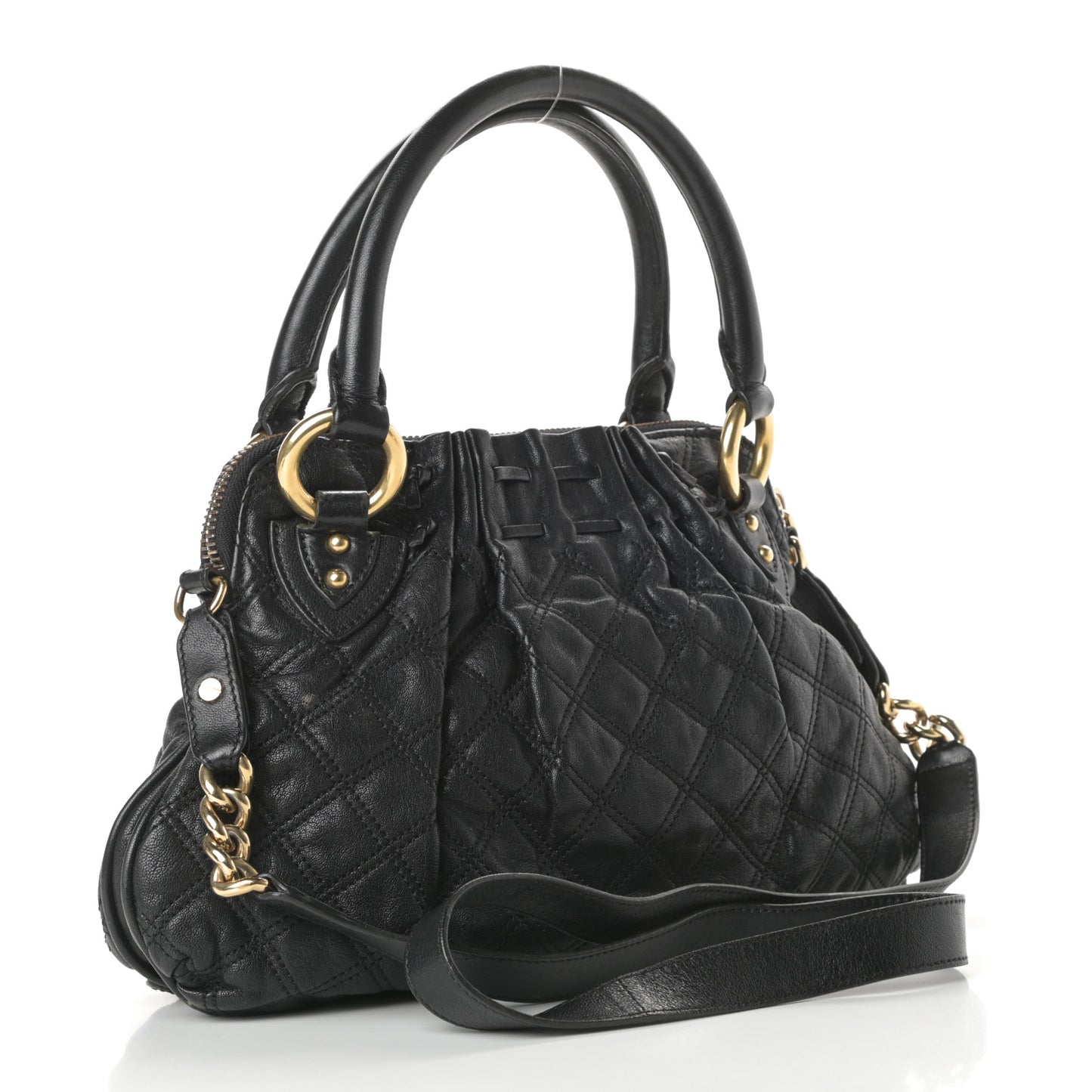 Lambskin Quilted Small Cecilia Black