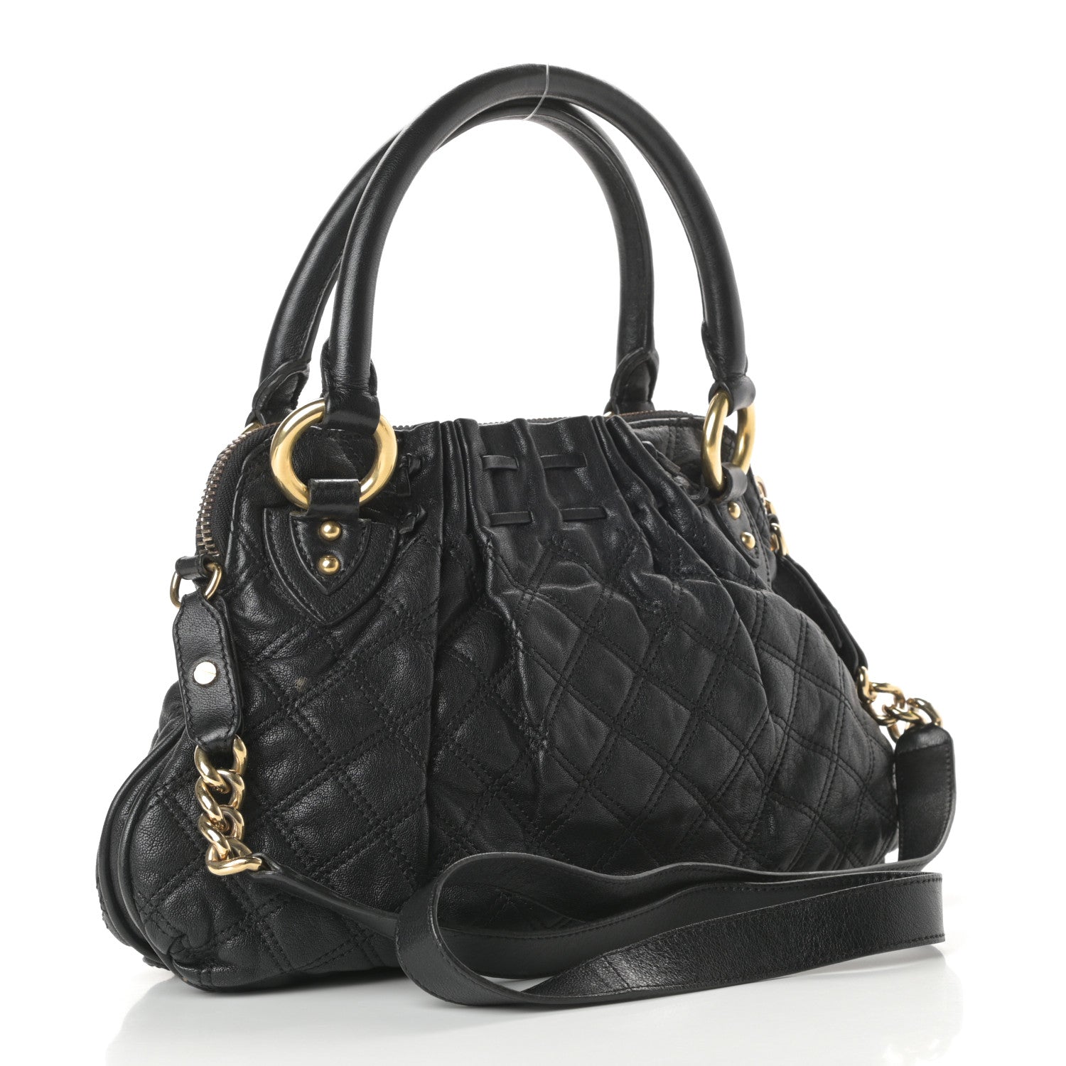 Marc Jacobs Lambskin Quilted Small Cecilia Black 3 of 13