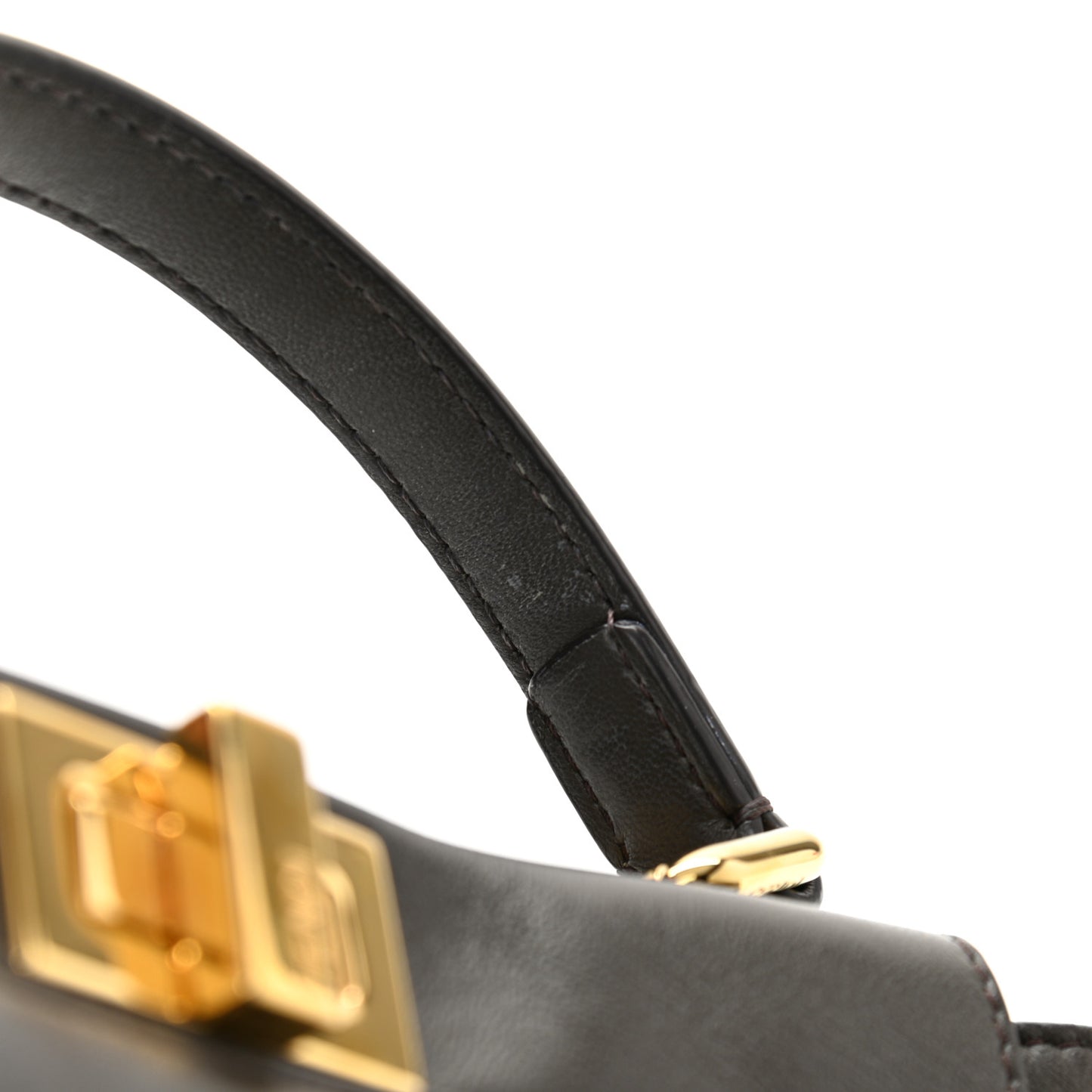 Nappa Mini Peekaboo Iconic Satchel Carbone