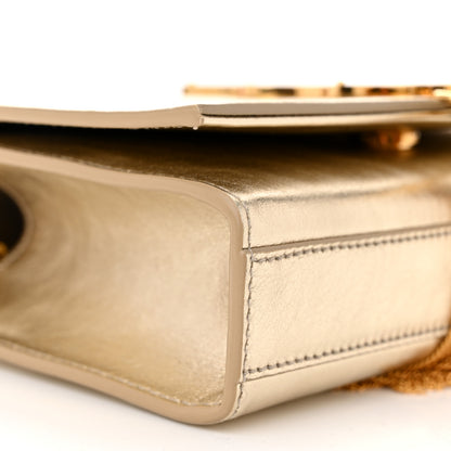 Saint Laurent SAINT LAURENT Calfskin Small Classic Monogram Kate Tassel Satchel Gold 9 of 10