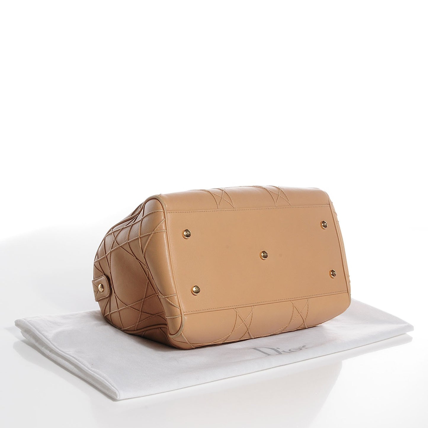 Calfskin Cannage Granville Polochon Beige
