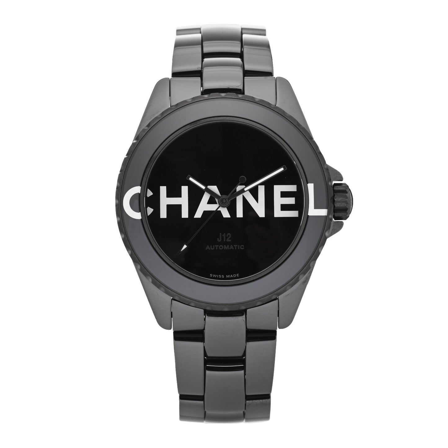 Stainless Steel Ceramic 38mm J12 Wanted de Chanel Automatic Watch Black