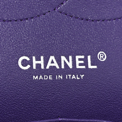 Chanel Patent Calfskin Quilted Jumbo Double Flap Purple 6 of 10