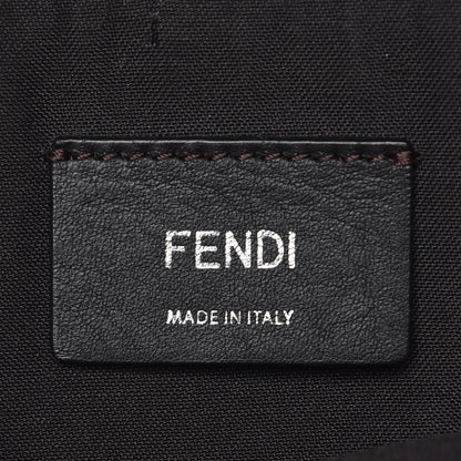 Fendi Vitello Sierra Morfeus Dolce Striped Strap Medium By The Way Boston Bag Tempesta Tortora Multicolor 9 of 11