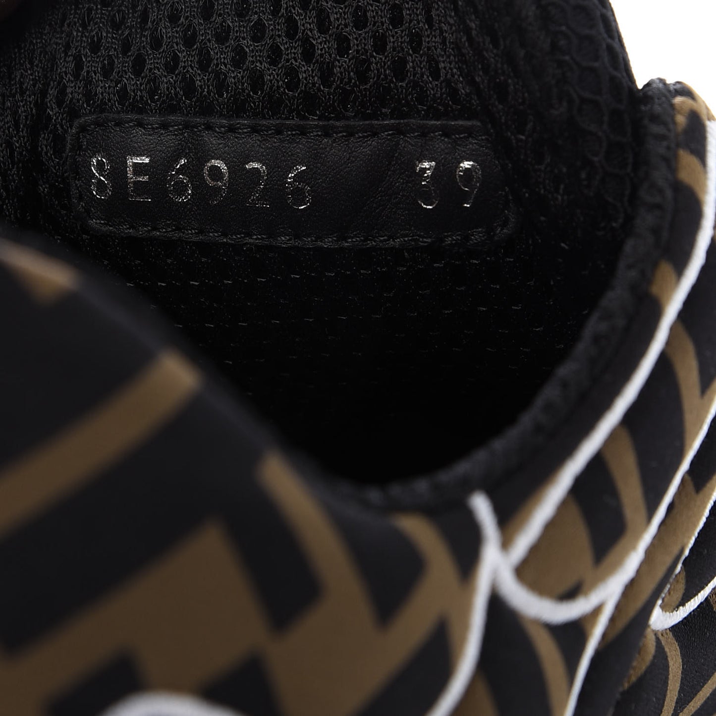Stretch Fabric FFreedom Sneakers 39 Tobacco Black White
