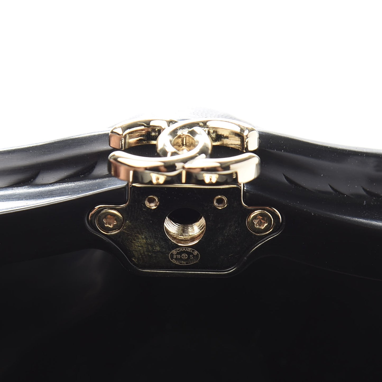 Plexiglass Evening On The Beach Shell Clutch Black