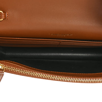 Saint Laurent Smooth Calfskin Classic Monogram Kate Tassel Chain Wallet Fauve 5 of 16
