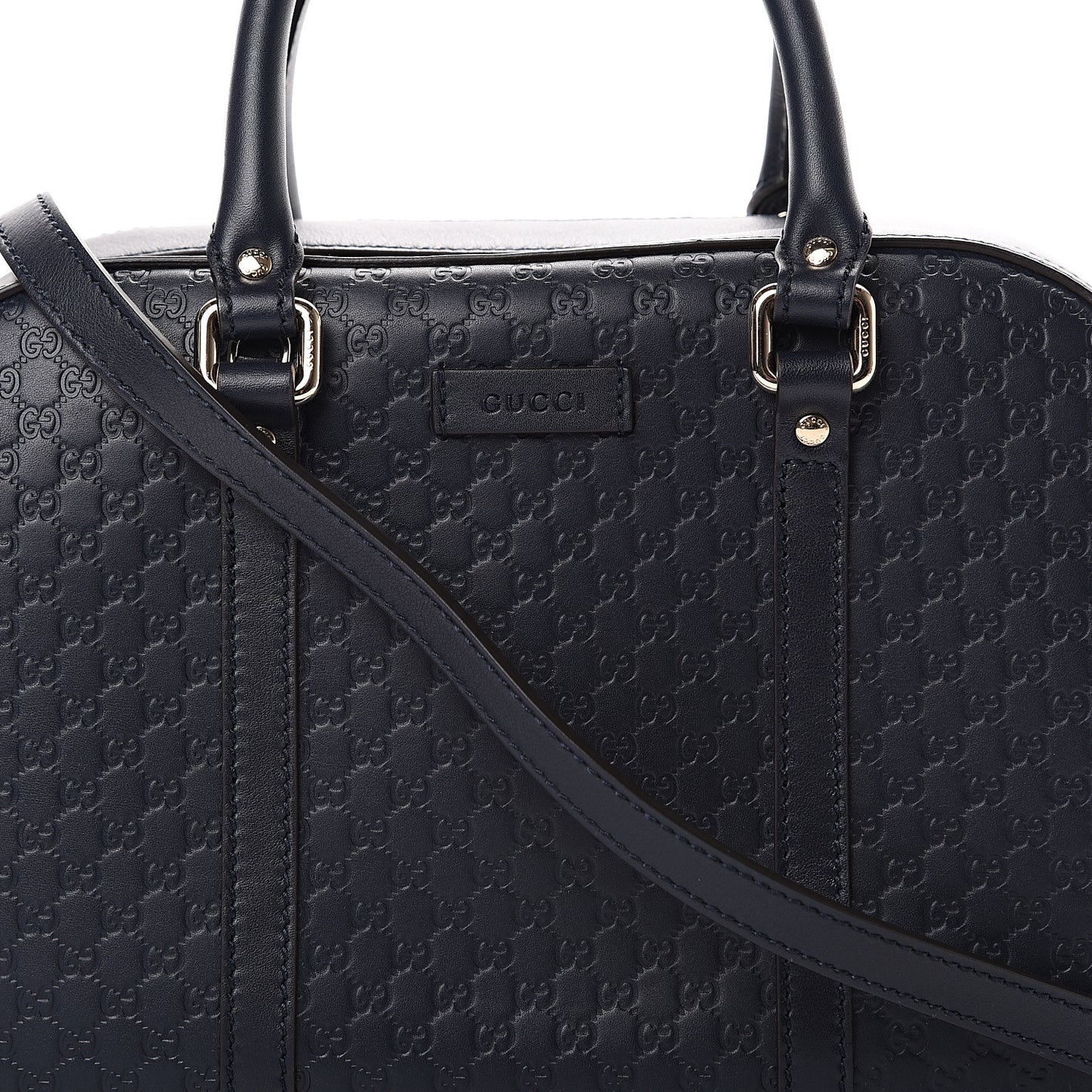 Microguccissima Medium Crossbody Bag Blue