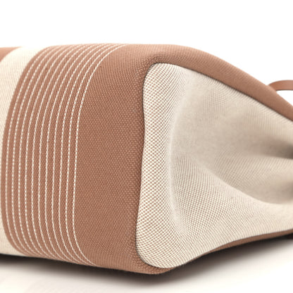 Hermes Vache Hunter Toile H Vibration Herbag Zip Retourne 31 PM Fauve Ecru Beige 12 of 13