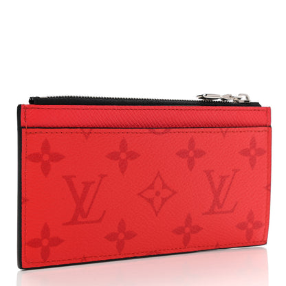 Louis Vuitton Taigarama Coin Card Holder Fire Red 3 of 6