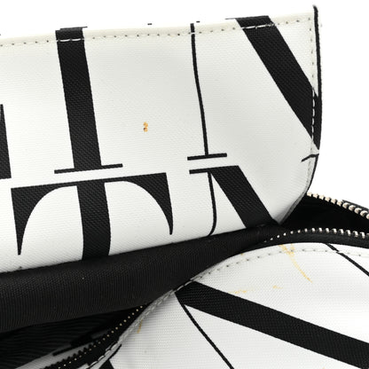 Valentino Garavani Nylon Mens VLTN Belt Bag White Black 9 of 12