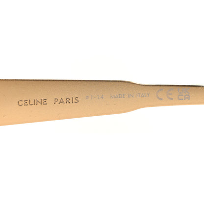 Celine Metal Triomphe Cat Eye Sunglasses CL40293U Gold Green 5 of 7