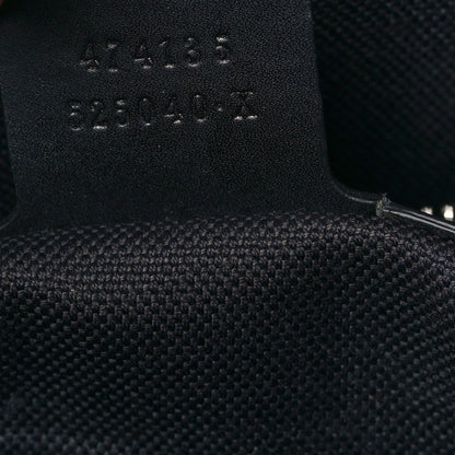 Gucci GG Supreme Monogram Appia Calfskin Web Briefcase Black 7 of 11