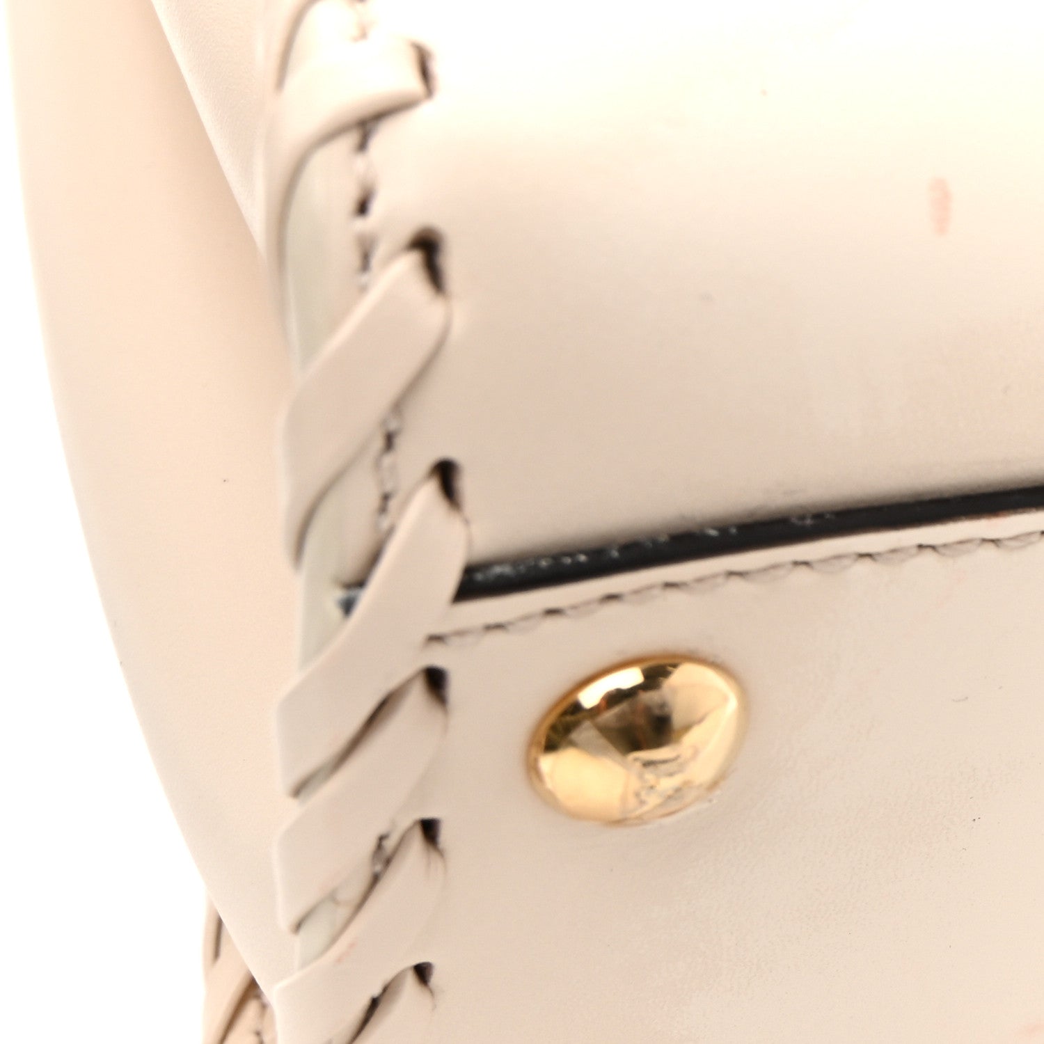 Fendi Nappa Interlace Mini Peekaboo Iconic Satchel Camelia 9 of 11