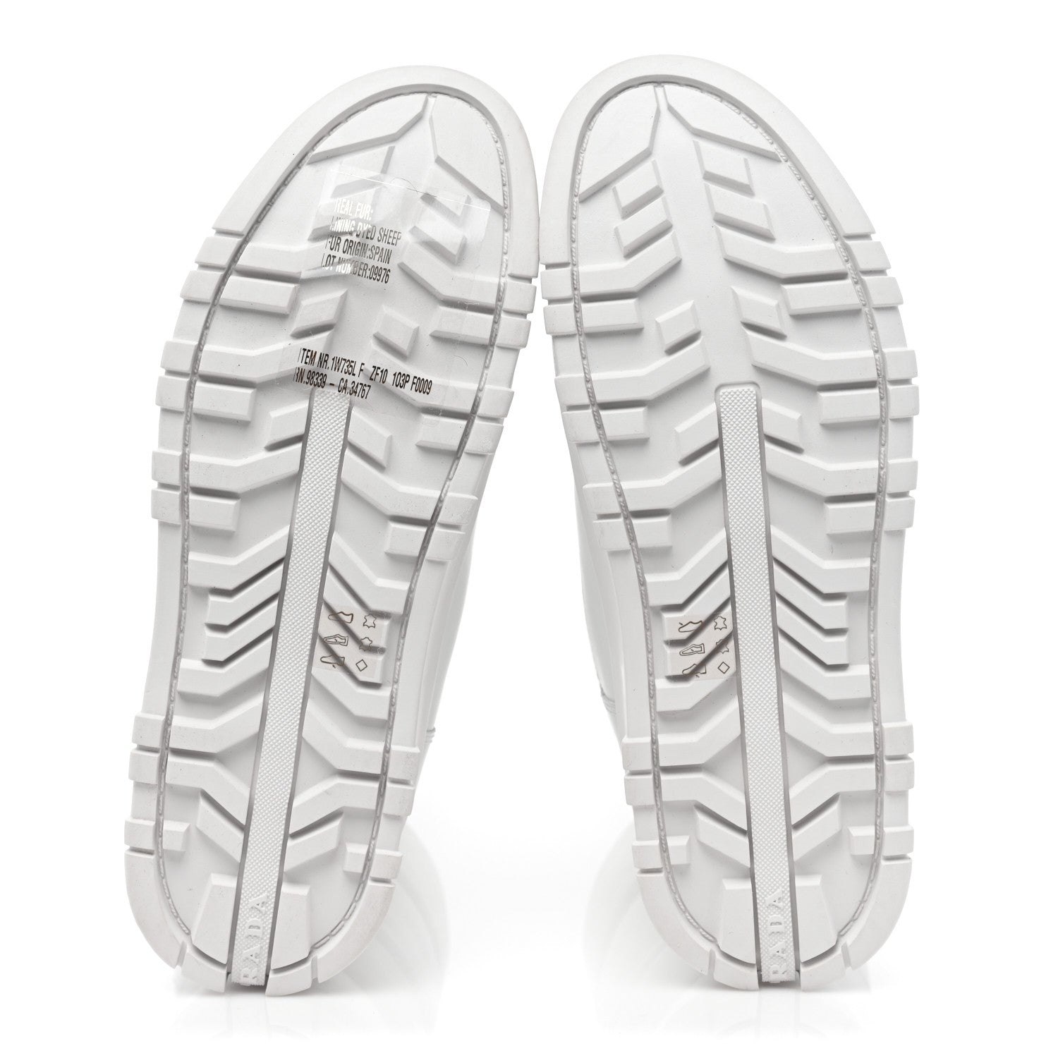 Prada Nappa Metal Triangle Logo Padded Moon Boots 40 White 5 of 10