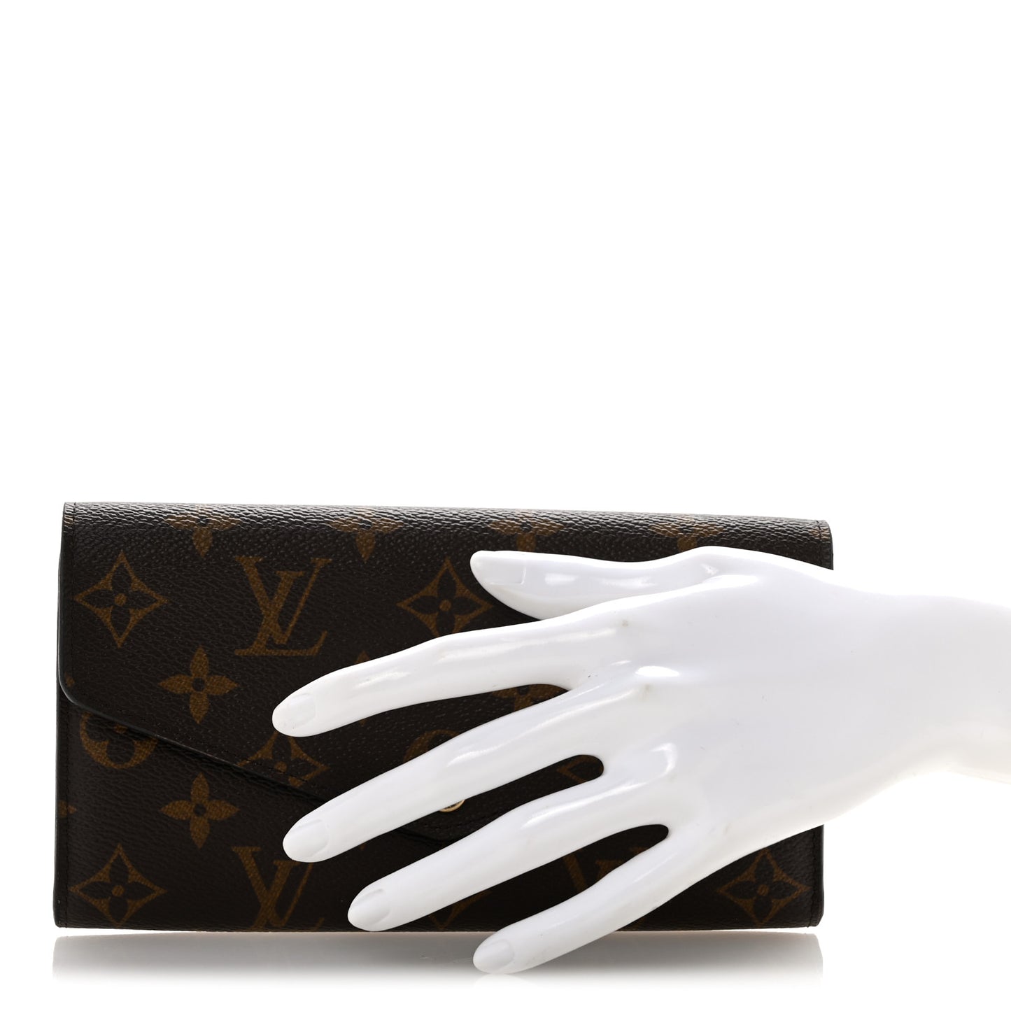 Monogram Sarah Wallet NM Coquelicot