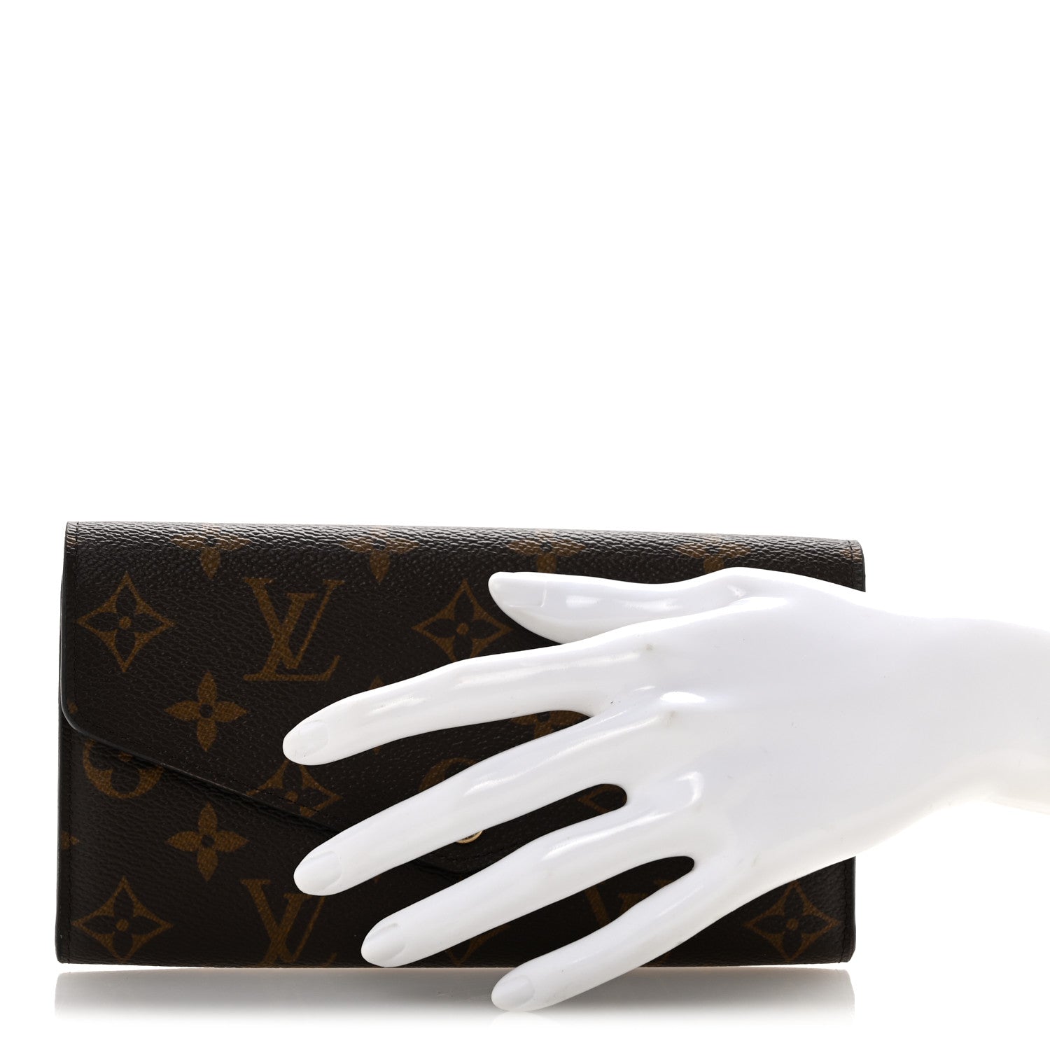 Louis Vuitton Monogram Sarah Wallet NM Coquelicot 2 of 7
