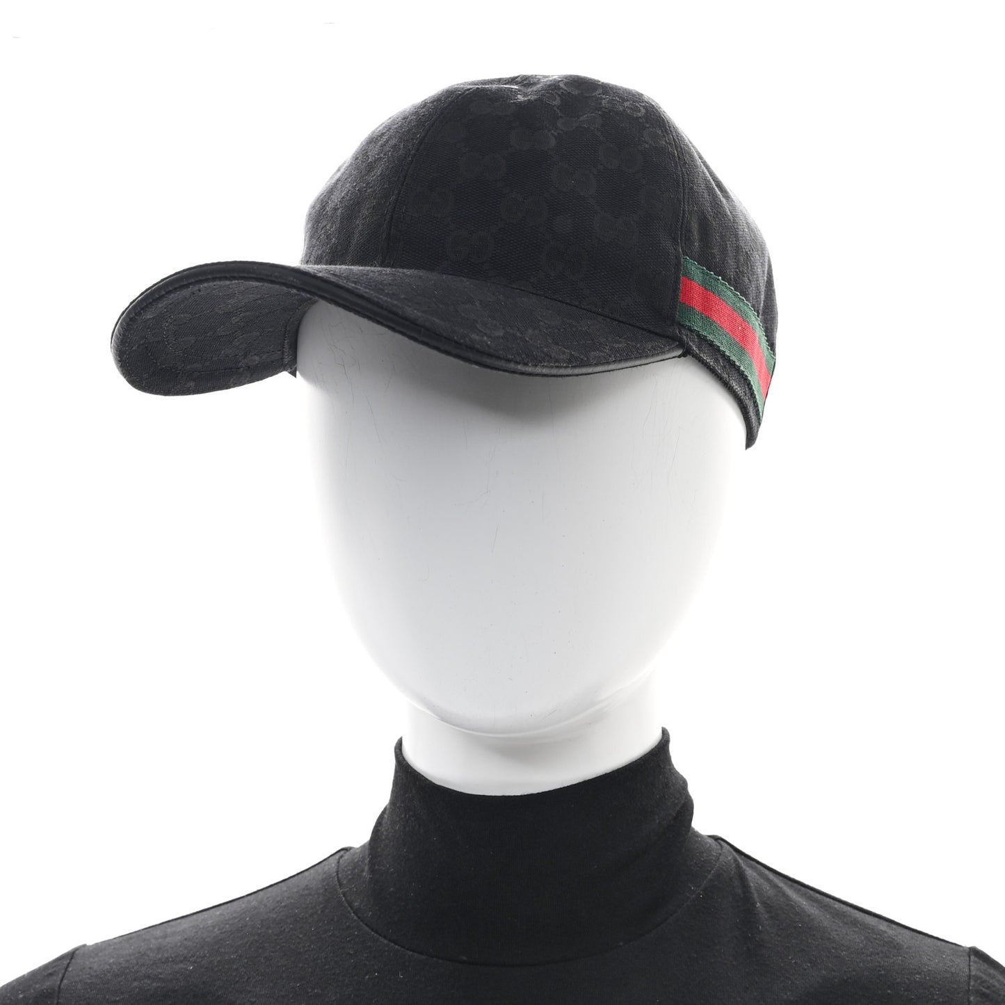 Monogram Web Baseball Hat L Black