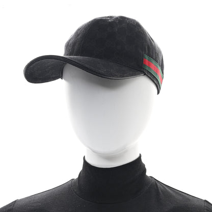 Gucci Monogram Web Baseball Hat L Black 2 of 11