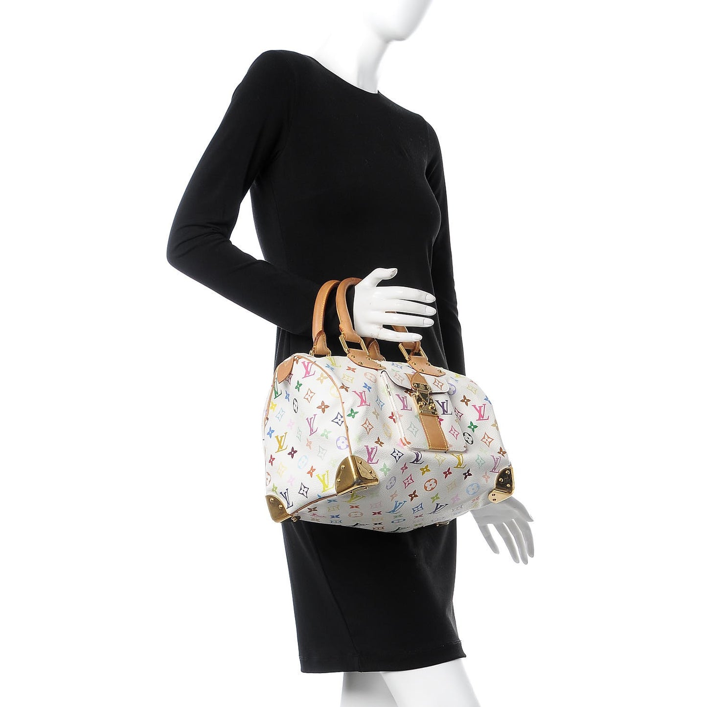 Monogram Multicolor Speedy 30 White