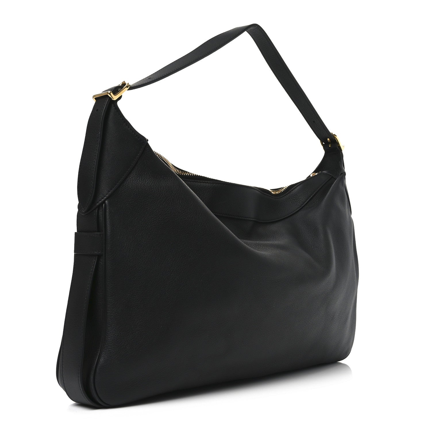 Celine Supple Calfskin Large Romy Shoulder Bag Black 3 of 9