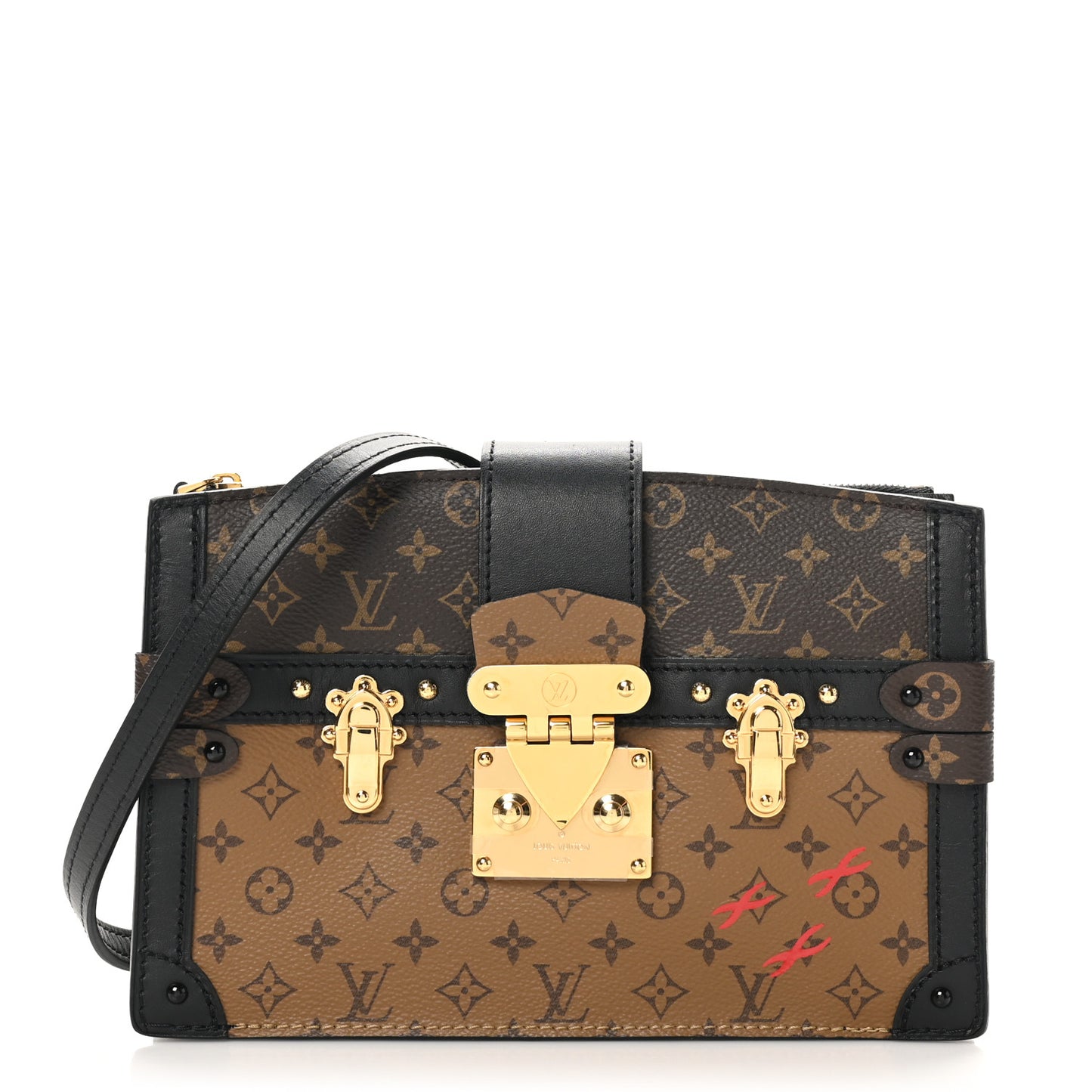 Reverse Monogram Trunk Clutch