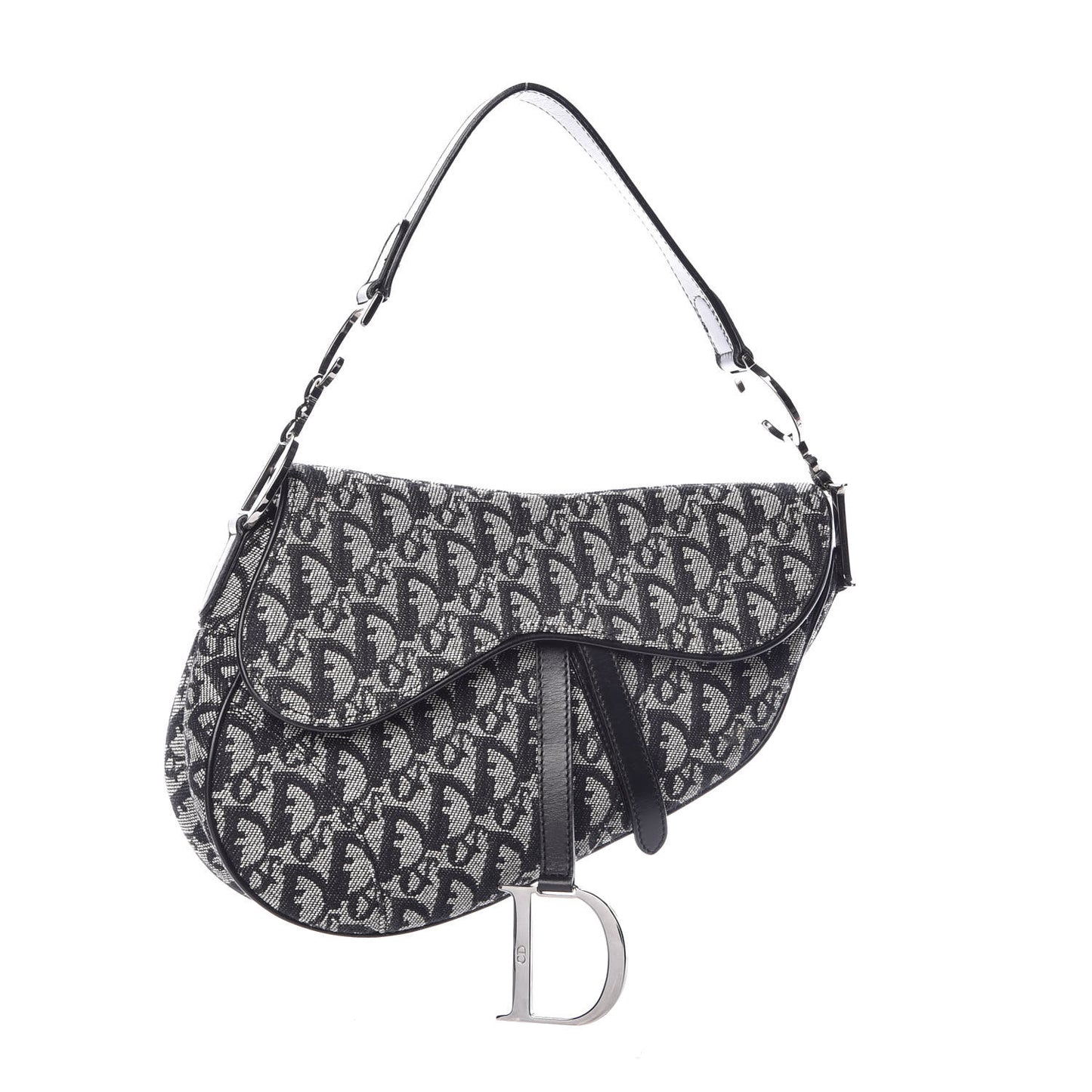Monogram Saddle Bag Black