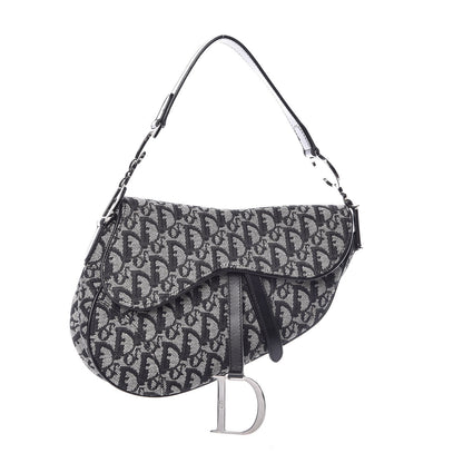 Christian Dior Monogram Saddle Bag Black 1 of 8