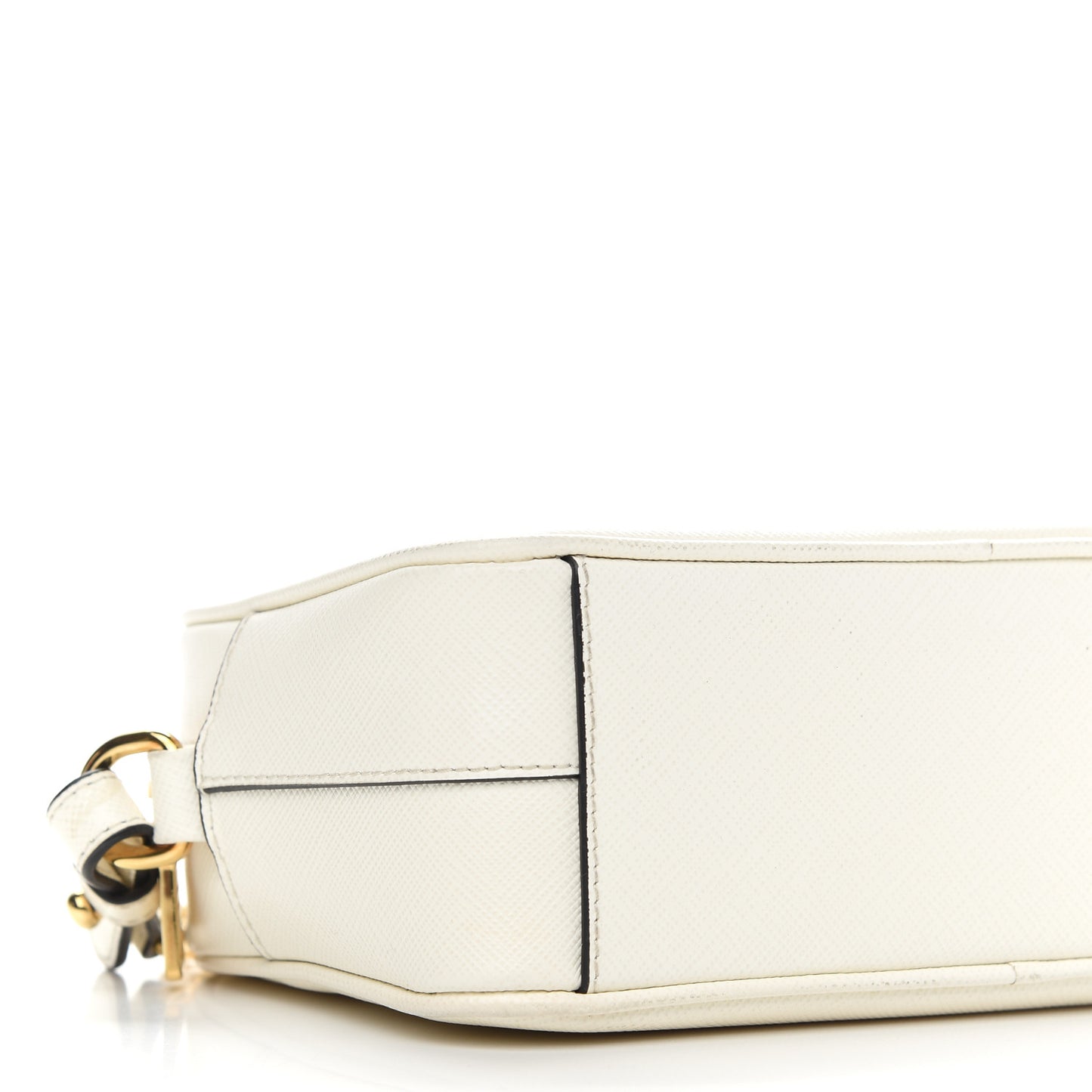 Saffiano Camera Crossbody White