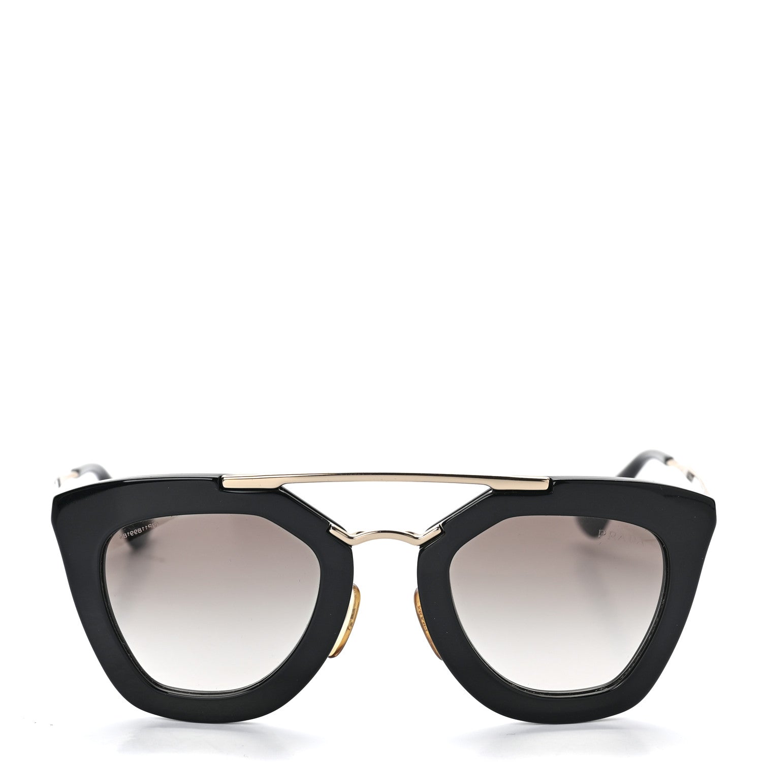 Prada Acetate Cinema Sunglasses SPR 09Q Black 2 of 6