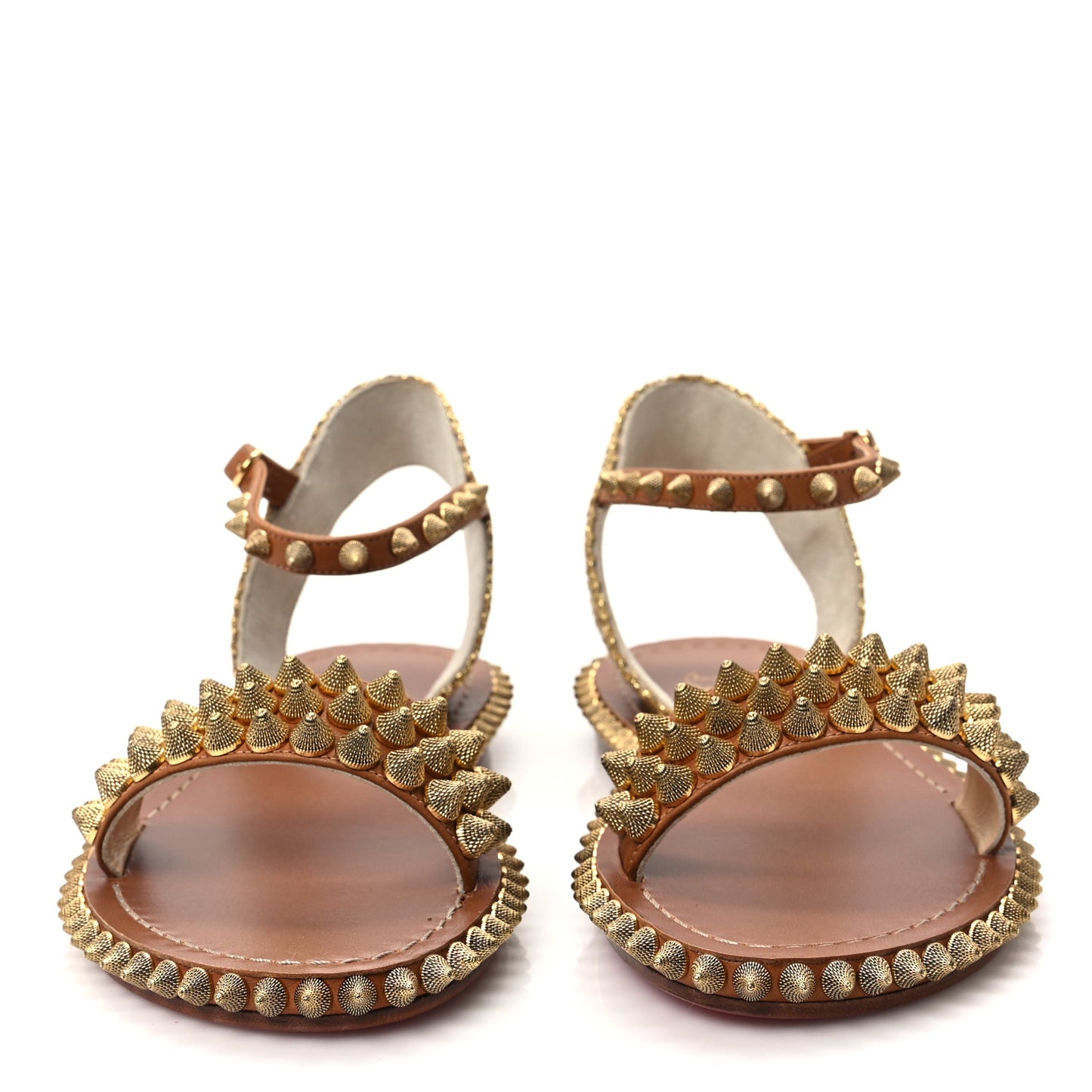 Specchio Cordorella Flat Sandals 36 Cuoio