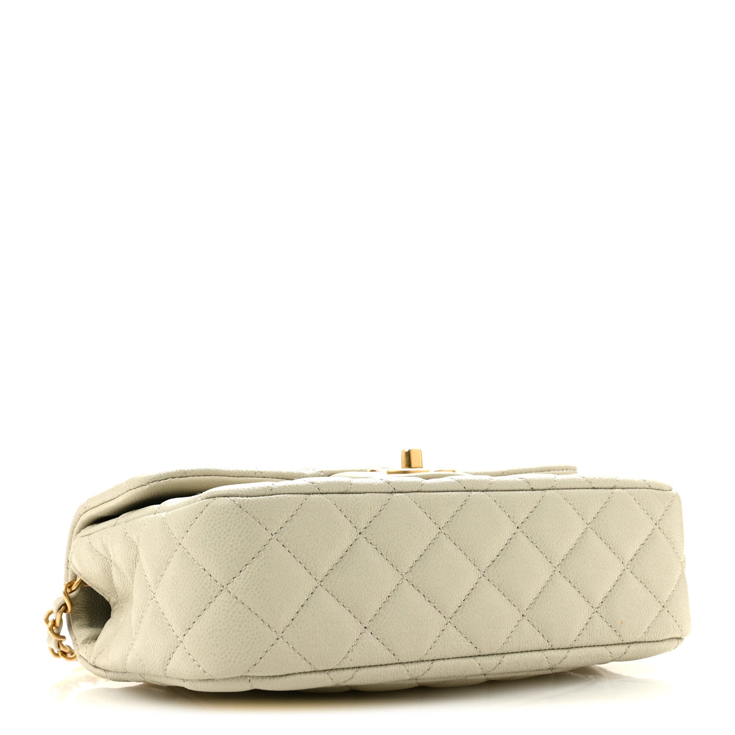 Chanel Caviar Quilted Small Handy CC Flap Light Grey 4 of 10
