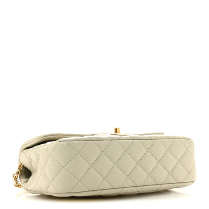 Chanel Caviar Quilted Small Handy CC Flap Light Grey 4 of 10
