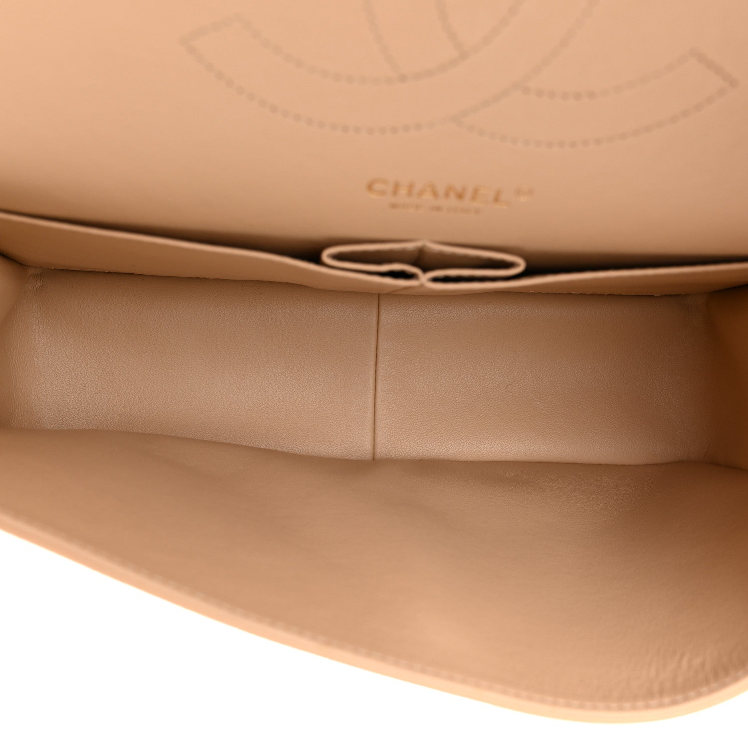 Chanel Caviar Quilted Jumbo Double Flap Light Beige 5 of 11
