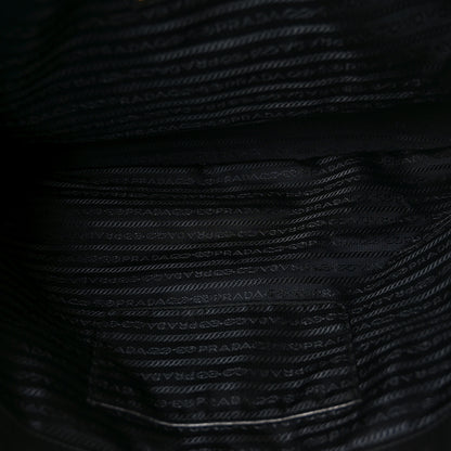 Prada Soft Calfskin Shopping Tote Black 9 of 17
