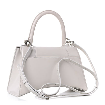 Balenciaga Shiny Box Calfskin Small Hourglass Top Handle Bag Chalky White 3 of 15