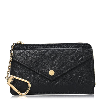 Louis Vuitton Empreinte Recto Verso Card Holder Black 1 of 7