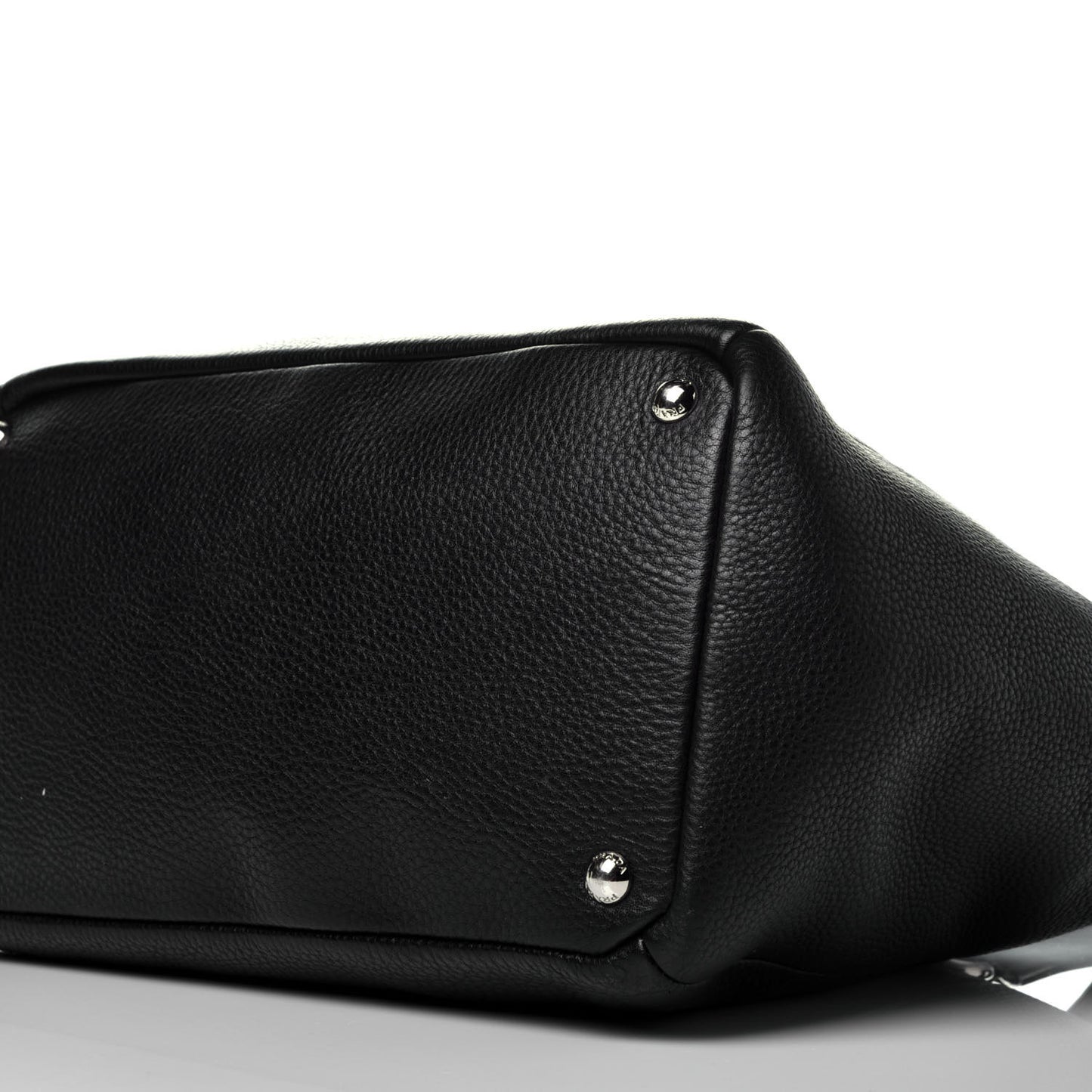 Vitello Daino Shopping Tote Black