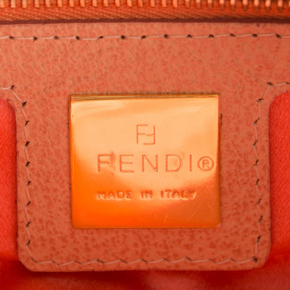 Fendi Zucca Crystal Floral Pochette Tobacco Pink 7 of 7