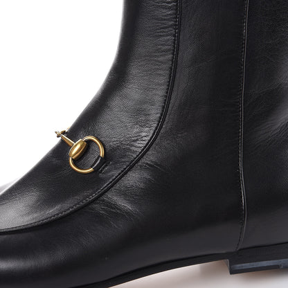Gucci Malaga Kid Womens Jordaan Ankle Boots 37.5 Black 9 of 10