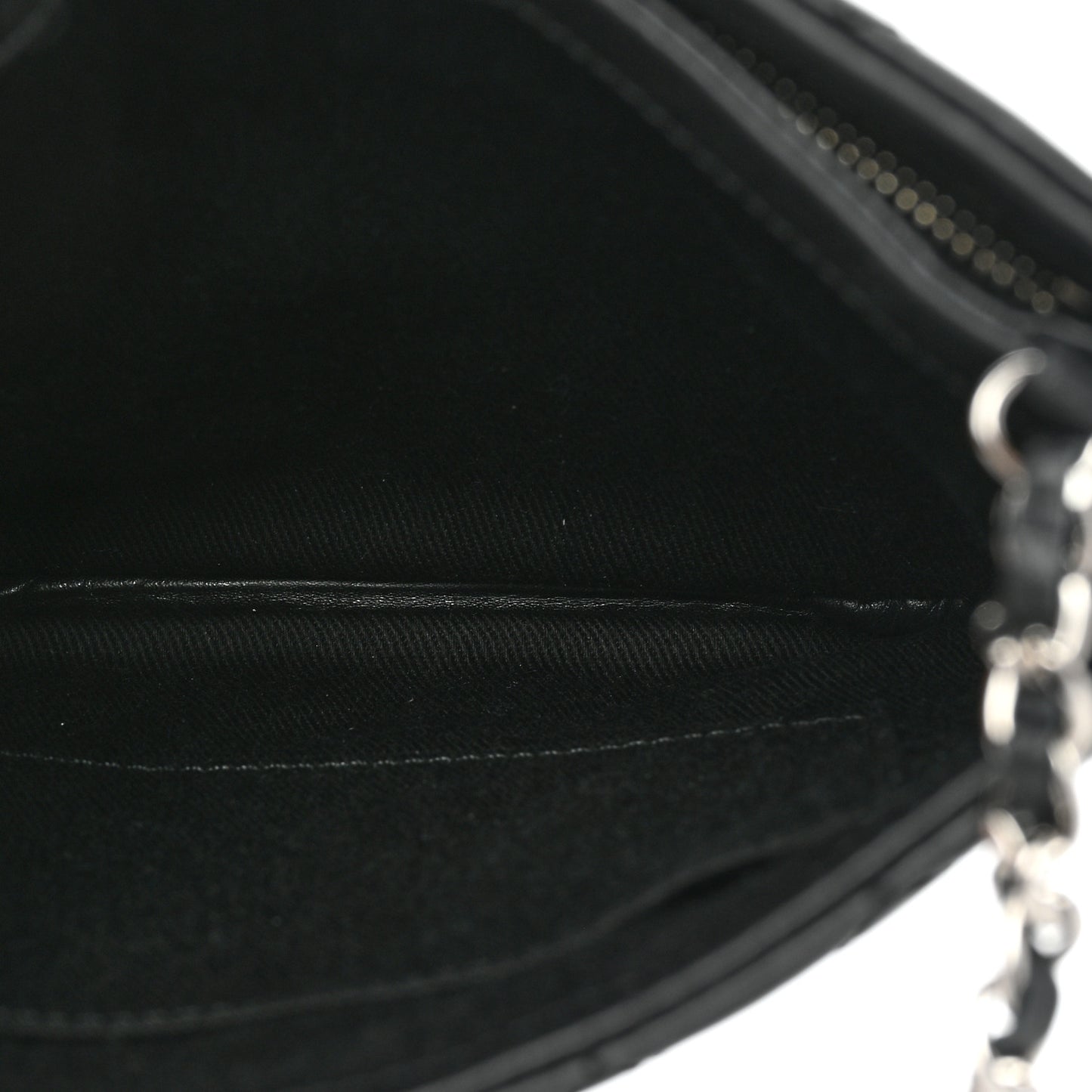 Aged Calfskin Quilted Crossbody Bag Black