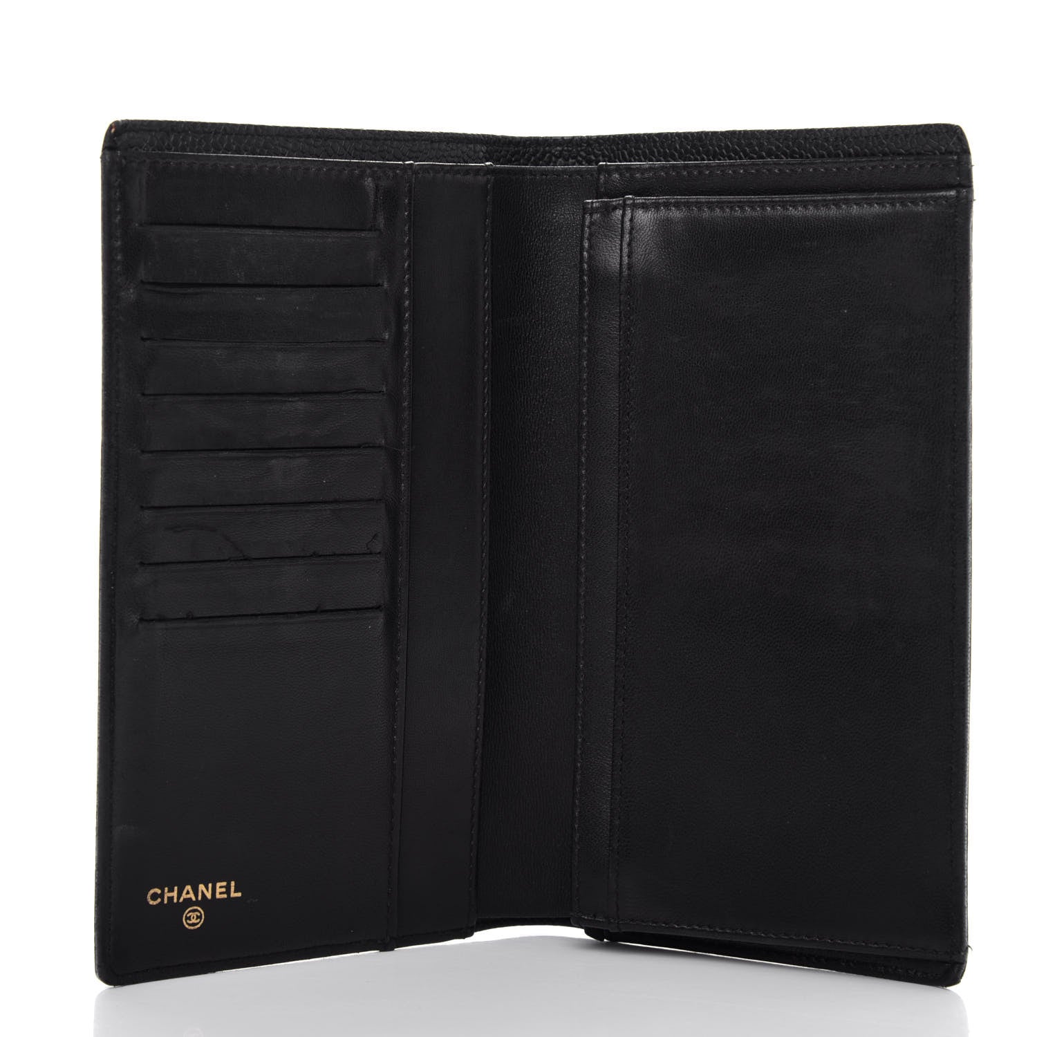 Chanel Caviar Timeless CC Yen Wallet Black 5 of 9