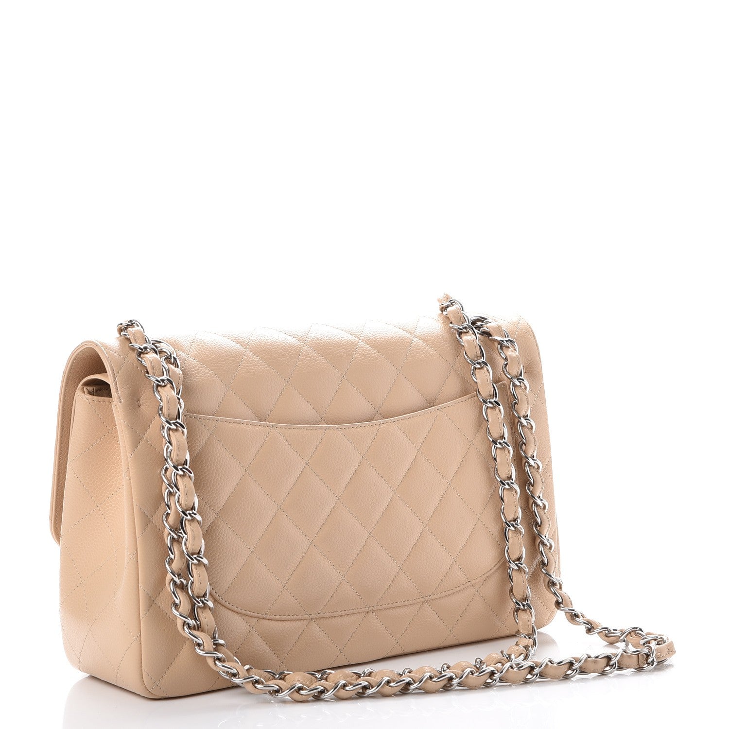 Chanel Caviar Quilted Jumbo Double Flap Beige Clair 4 of 8