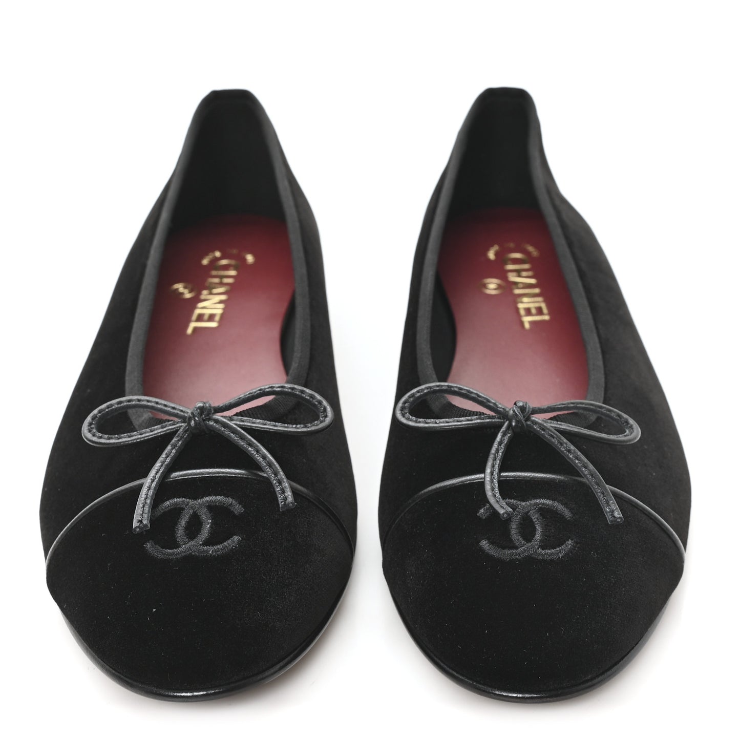 Suede Cap Toe CC Ballerina Flats 41 Black