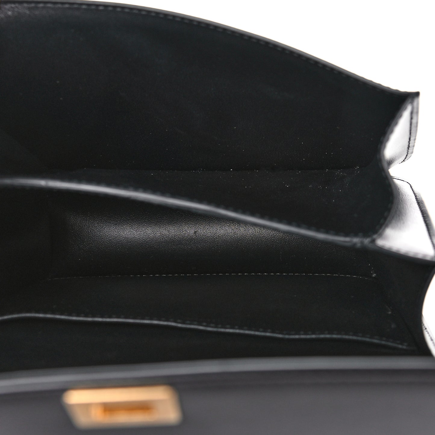 Box Calfskin Teen Classic Box Flap Bag Black