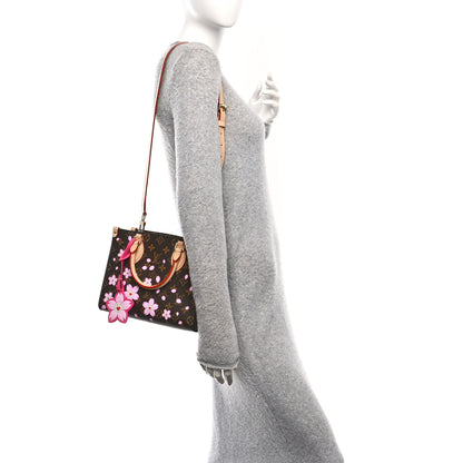 Louis Vuitton LV X TM Monogram Cherry Blossom Onthego PM Sakura Brown 2 of 9
