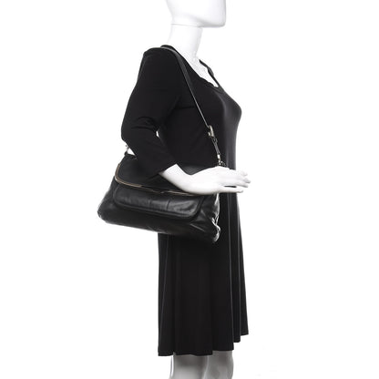 Dolce & Gabbana Calfskin Miss Sleek Shoulder Bag Black 2 of 13