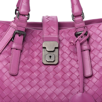 Bottega Veneta Light Calf Intrecciato Small Roma Peony 10 of 12